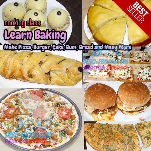 Learn Baking - Make Pizza - Burger - Cake - Buns - Bread and Many More